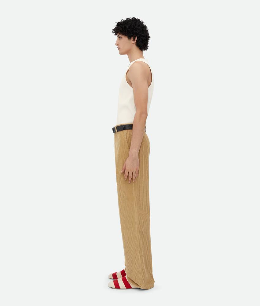 Men's Corduroy Trousers in Pale oak Bottega Veneta United States EN - Image 2
