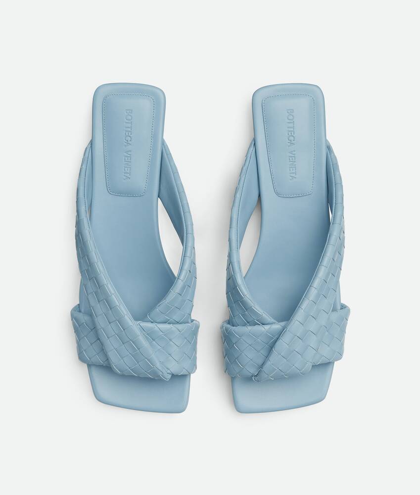 Women's Riva Flat Mule in New ice Bottega Veneta United States EN - Image 5