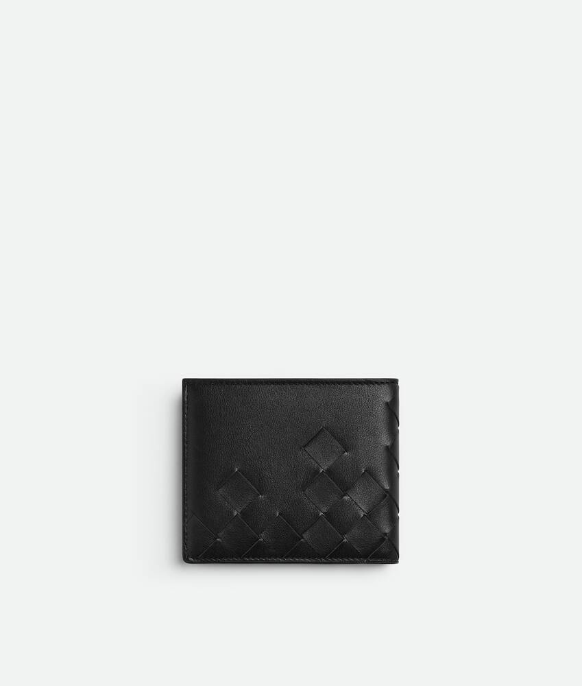 Men's Intrecciato Bi-Fold Wallet in Black Bottega Veneta United Kingdom EN - Image 3