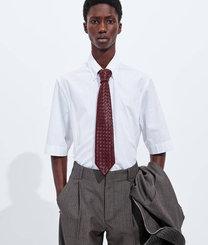Corbata de piel con Intrecciato peque&ntilde;o para Hombre en Barolo Bottega Veneta M&eacute;xico ES - Image 2