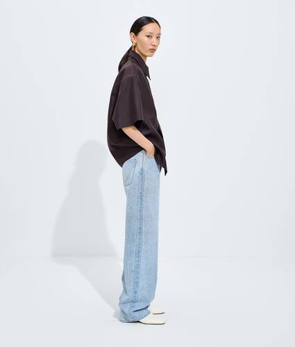 Women's Sky Bleached Wide Leg Jeans in Light bleach Bottega Veneta United States EN - Image 2