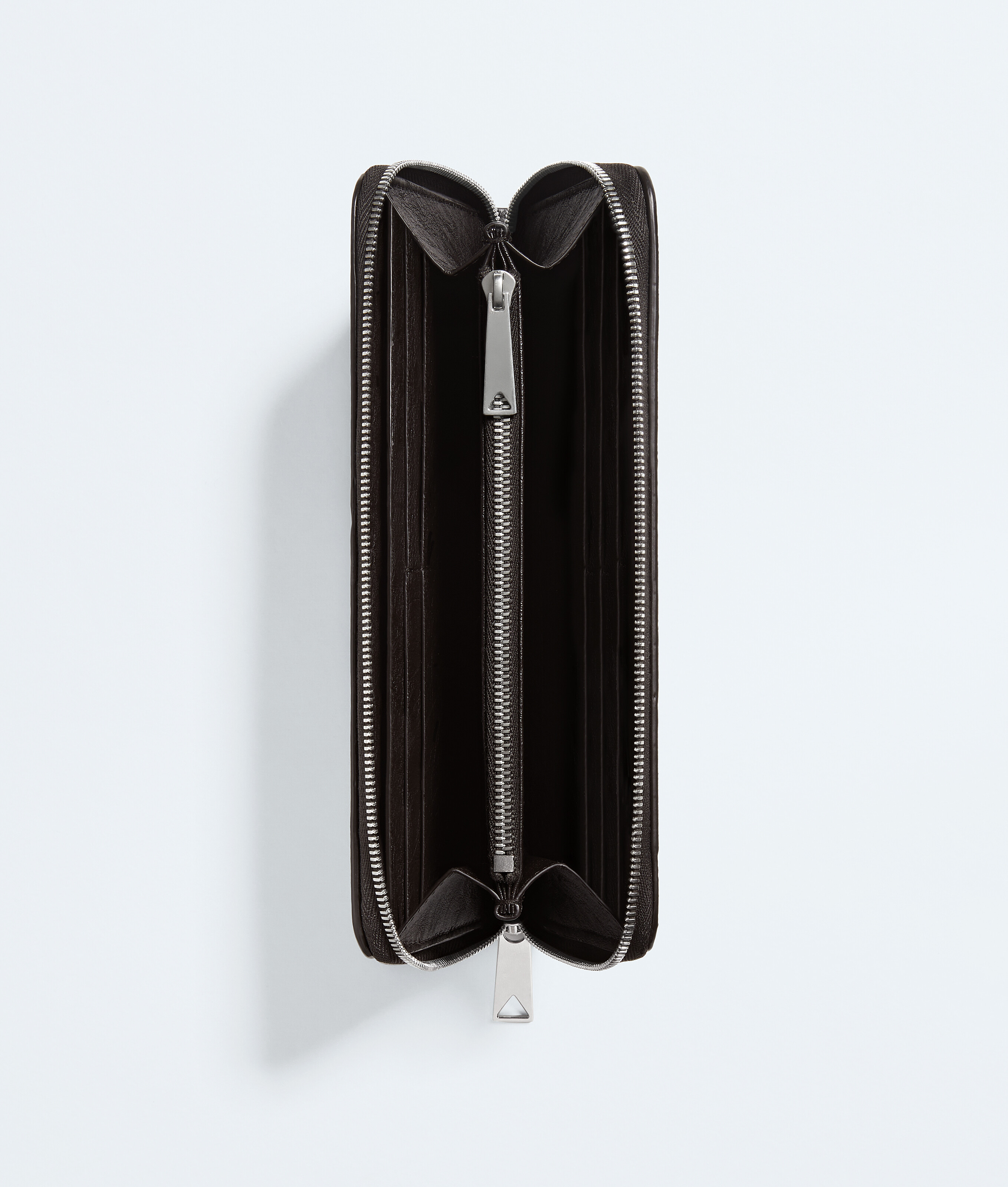 Men's Woven Mycelium Zip-Around Wallet in Espresso Bottega Veneta Belgium EN - Image 2