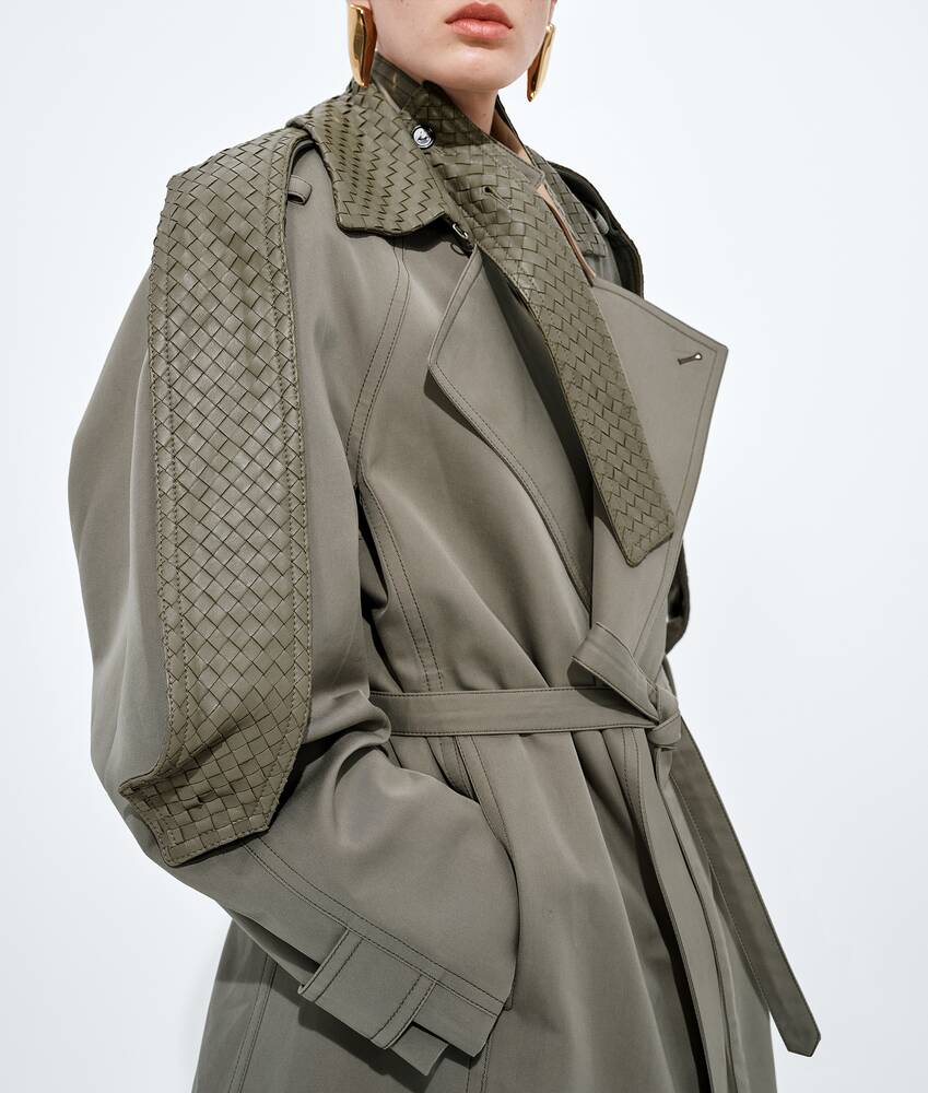 Display a large version of the product image 5 - Cotton and Silk Gabardine Trench