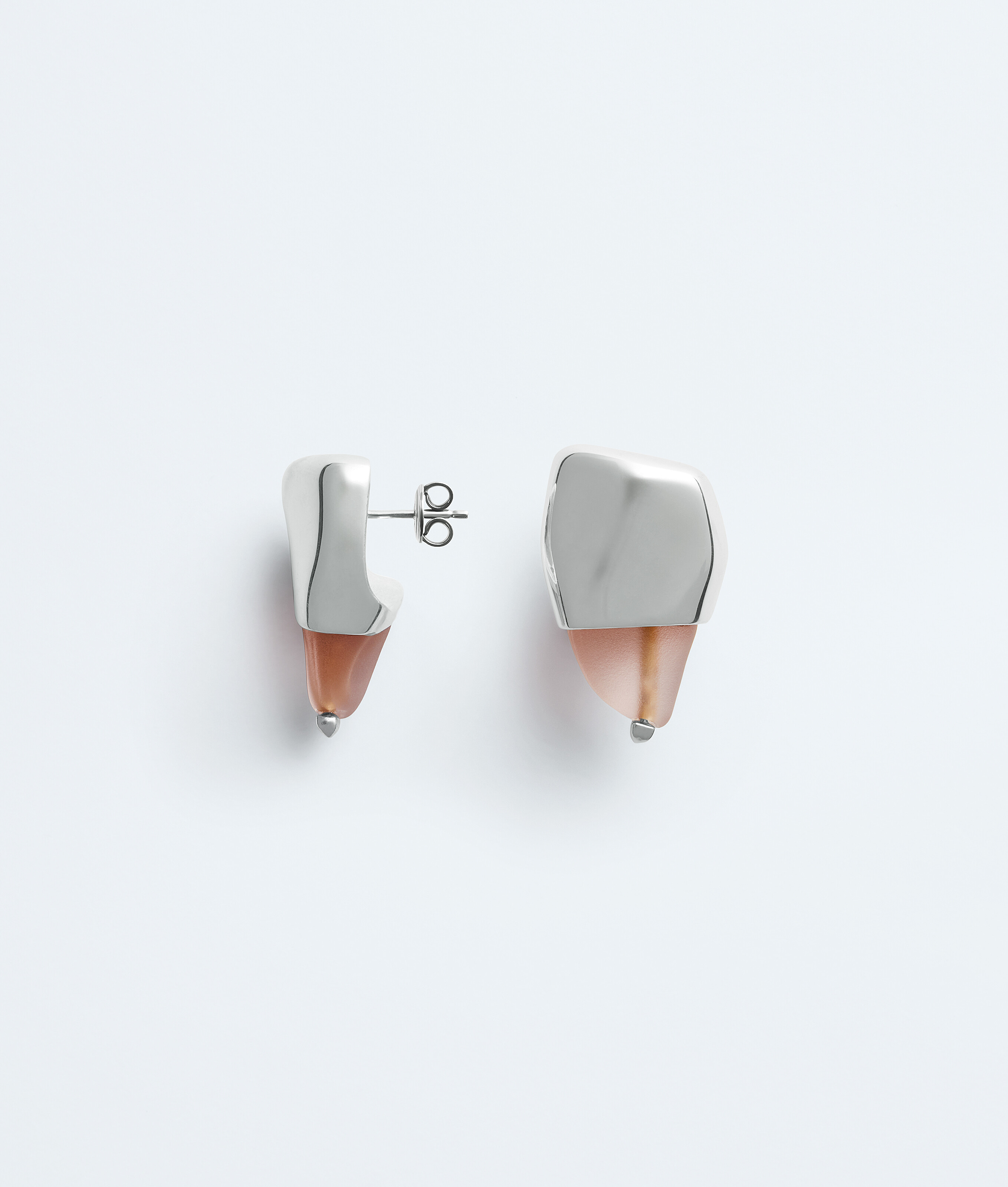 Women's Small Prisma Earrings in Pink Bottega Veneta Luxembourg EN - Image 5