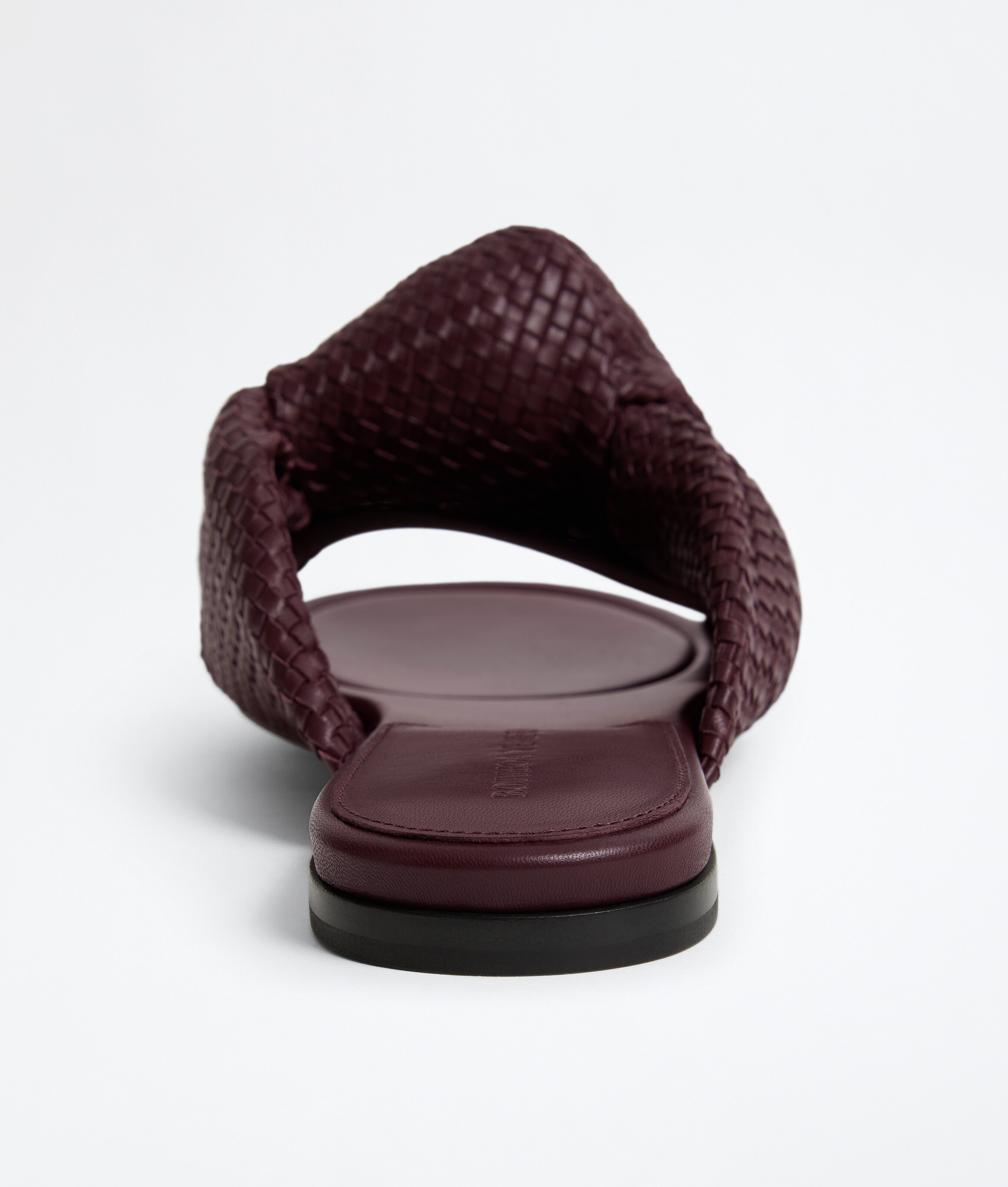 Women's Cherry Flat Mule in Deep mahogany Bottega Veneta Luxembourg EN - Image 3
