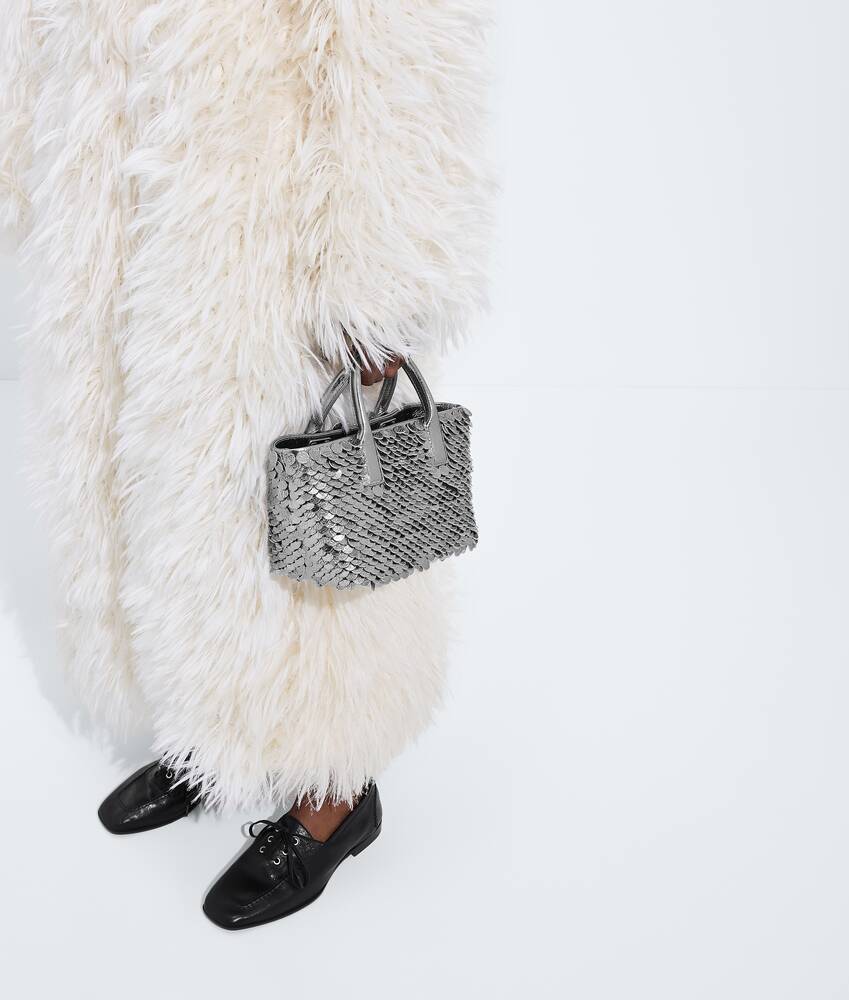 Women's Mini Cabat in Moon gray/supermoon Bottega Veneta United States EN - Image 5