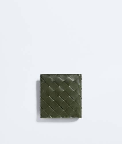 Intrecciato Bi-Fold Portemonnaie f&uuml;r Herren in Green tweed mineral Bottega Veneta Deutschland DE - Image 3