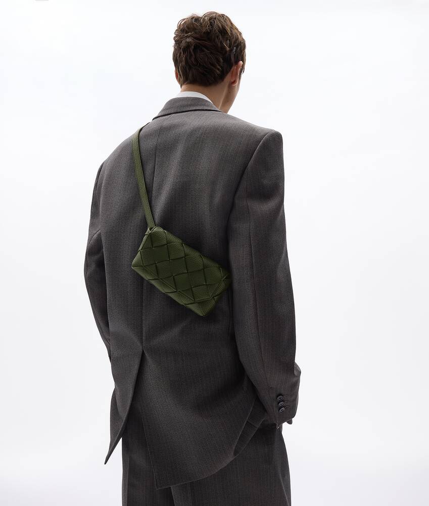 Men's Diago Belt Bag in Bark green Bottega Veneta Australia EN - Image 2