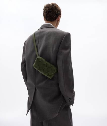 Men's Diago Belt Bag in Bark green Bottega Veneta Australia EN - Image 2