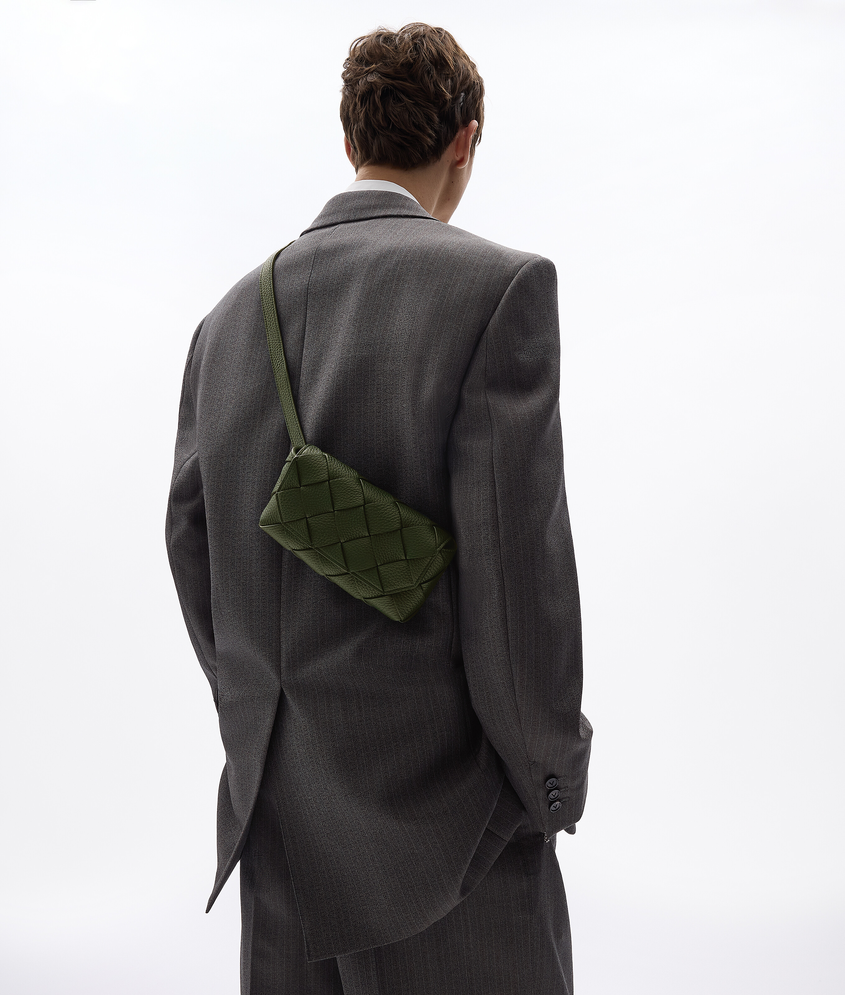 Men's Diago Belt Bag in Bark green Bottega Veneta Luxembourg EN - Image 2
