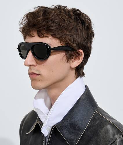 Gafas de sol Sardine estilo aviador en Black/grey Bottega Veneta Espa&ntilde;a ES - Image 2