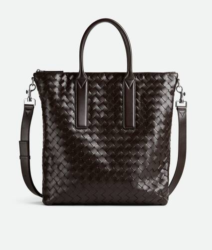 Tote Intrecciato North-South con zip da Uomo in Fondant Bottega Veneta Italia IT - Image 1