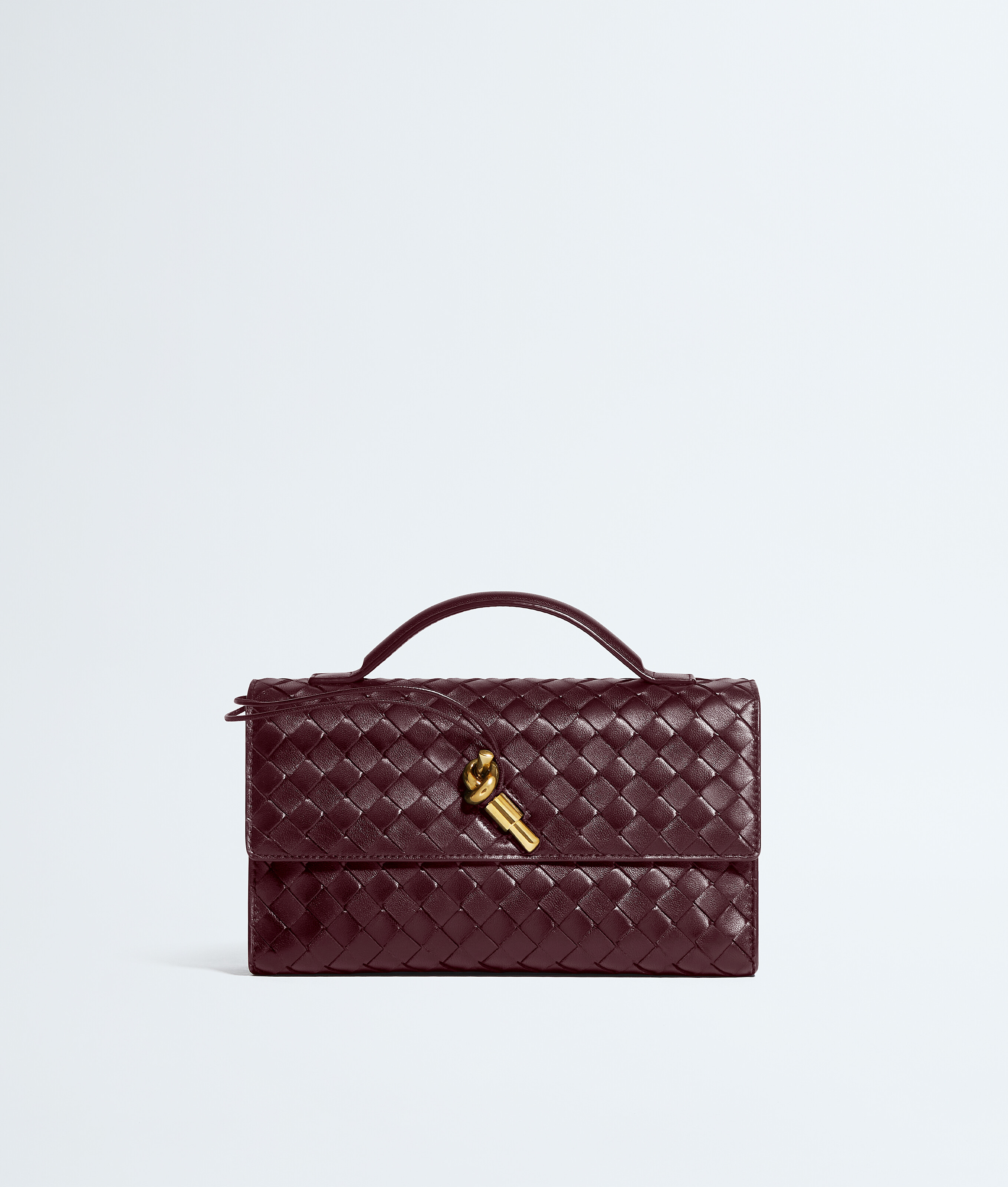 Women's Andiamo Clutch 25 in Deep mahogany Bottega Veneta Luxembourg EN - Image 1