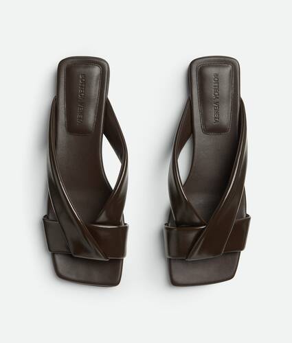 Women's Riva Flat Mule in Fondant Bottega Veneta Austria EN - Image 5