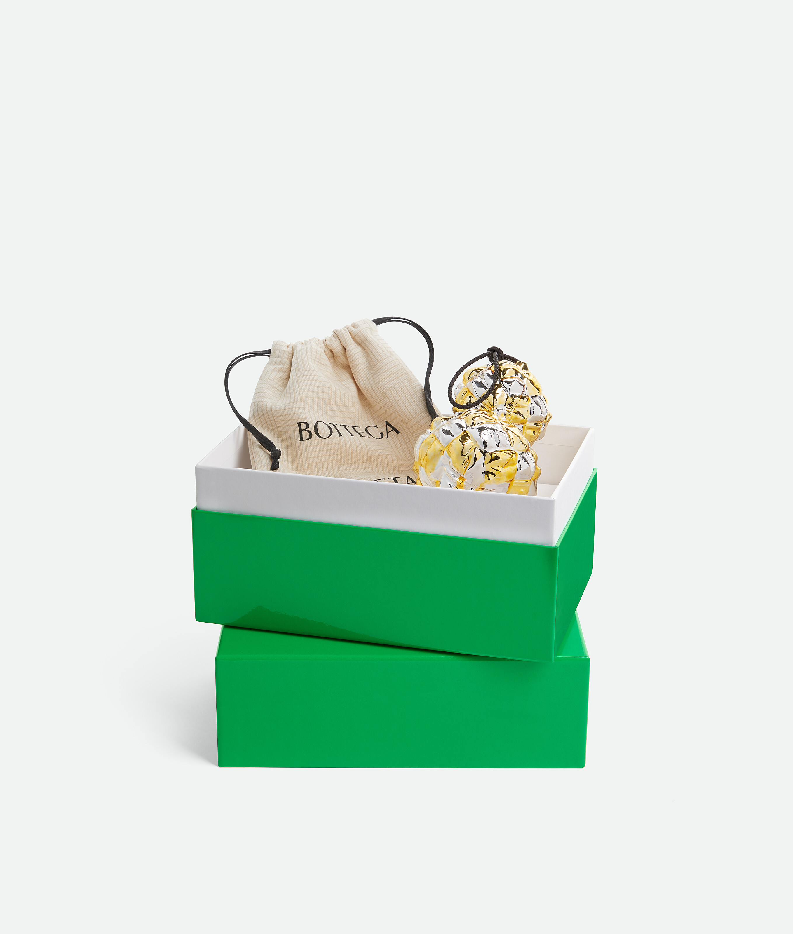 Check Ornament in Gold/silver Bottega Veneta Portugal EN - Image 4