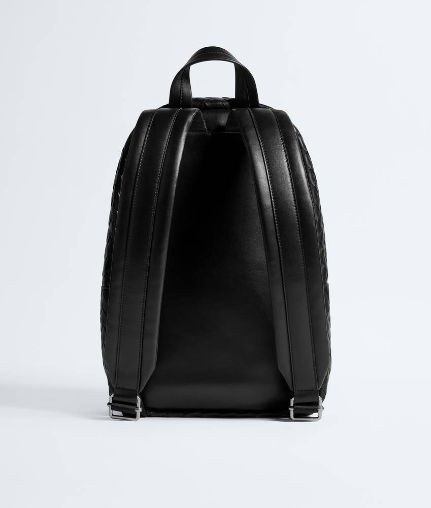 Men's Small Intrecciato Backpack in Black | Bottega Veneta US Men's Small Intrecciato Backpack in Black | Bottega Veneta US