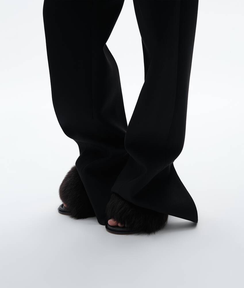 Hose aus Grain-de-Poudre-Wolle f&uuml;r Damen in Double black Bottega Veneta Deutschland DE - Image 2