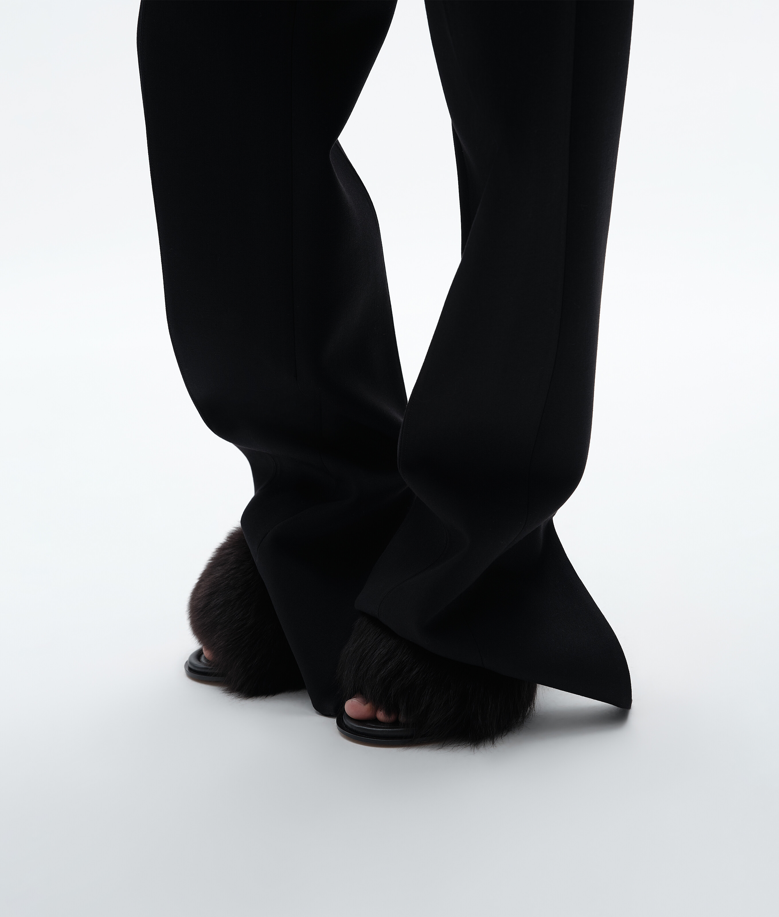 Women's Wool Grain De Poudre Pants in Double black Bottega Veneta Luxembourg EN - Image 2