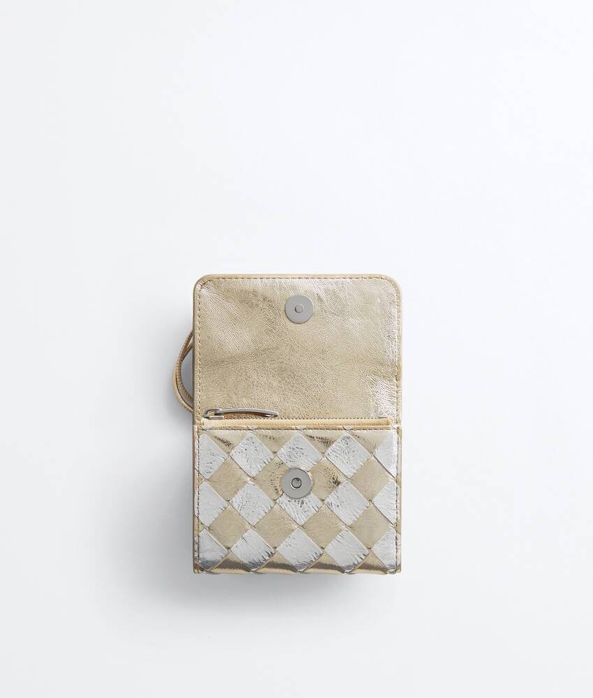 Women's Andiamo Tri-Fold Wallet in Supermoon/silver Bottega Veneta Romania EN - Image 2