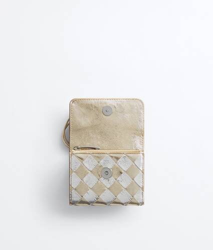 Women's Andiamo Tri-Fold Wallet in Supermoon/silver Bottega Veneta Romania EN - Image 2
