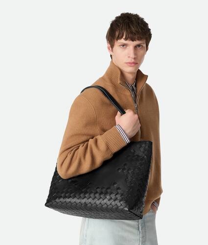 Small Intrecciato Zipped Tote
