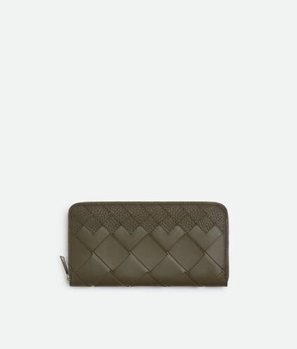 Men's Intrecciato Zip Around Wallet in Cypress Bottega Veneta Canada EN - Image 1