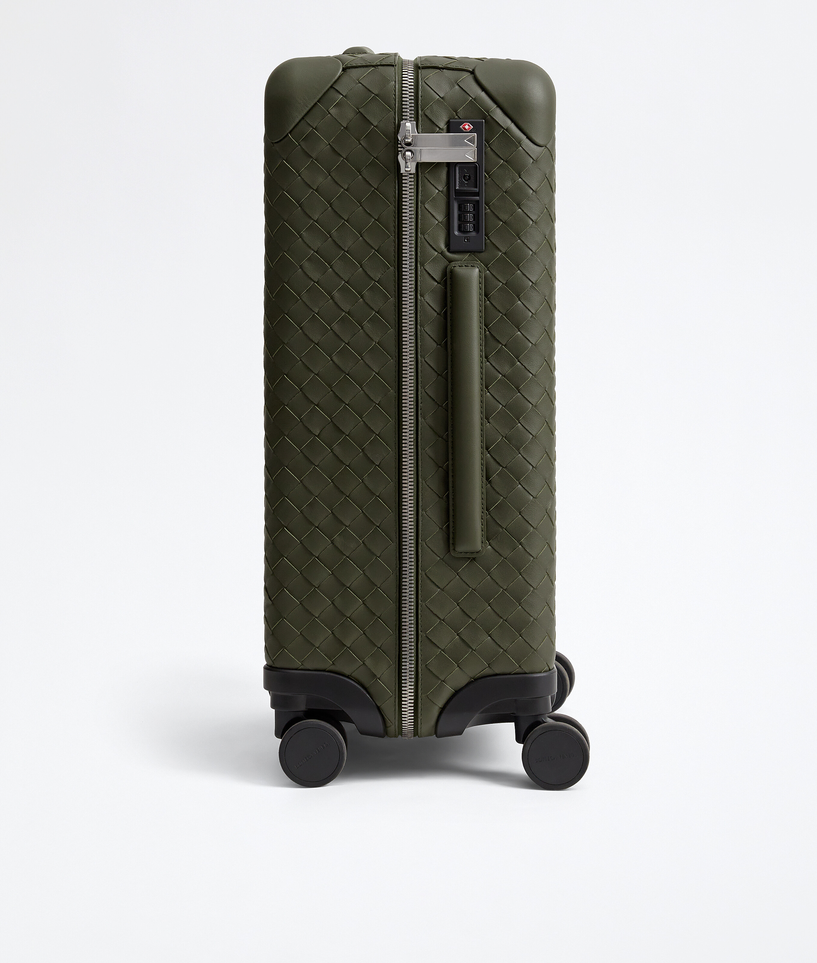 Men's Odyssey Intrecciato Cabin Suitcase in Bark green Bottega Veneta Luxembourg EN - Image 3