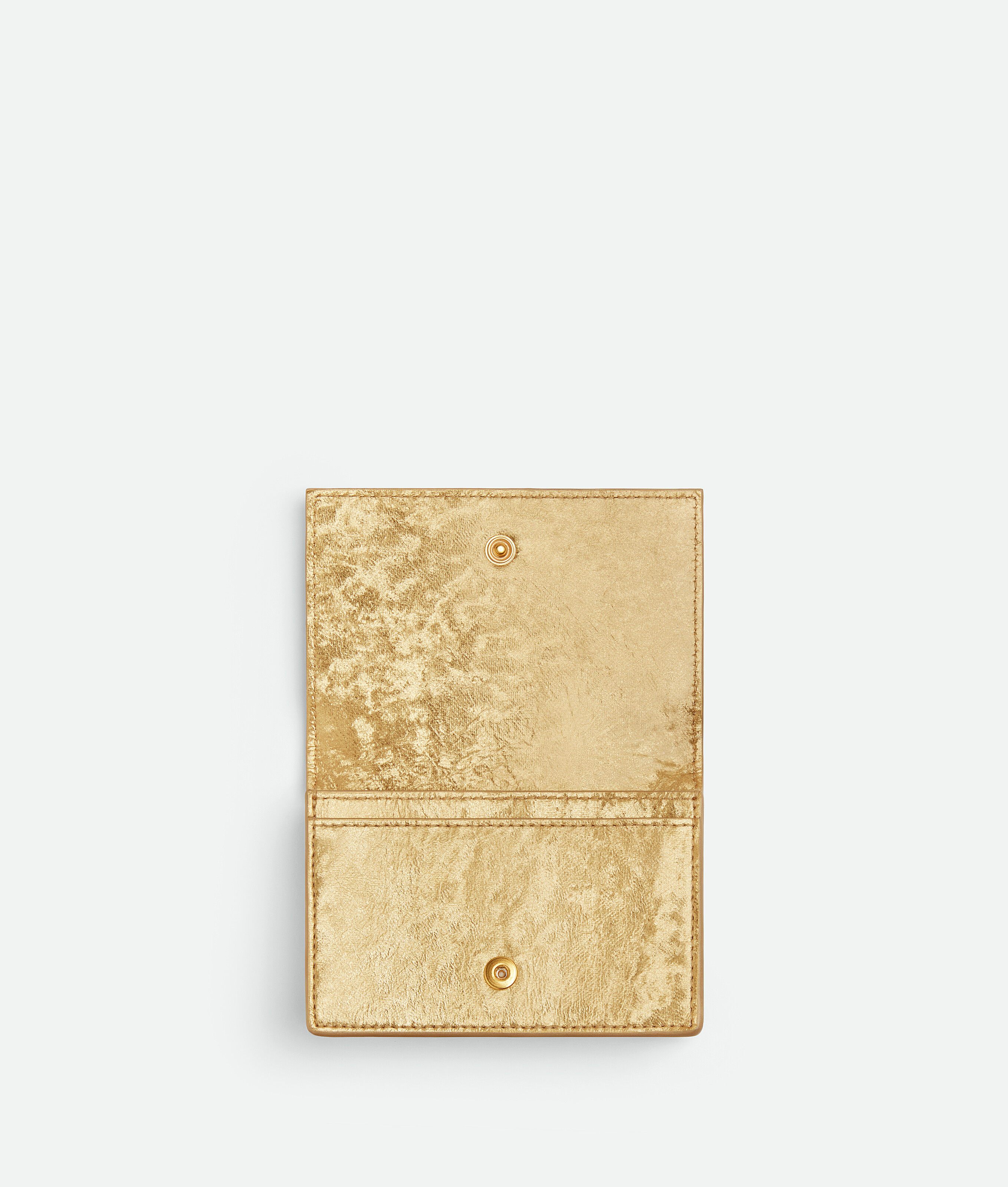 Bottega Veneta Intrecciato Business Card Case In Yellow