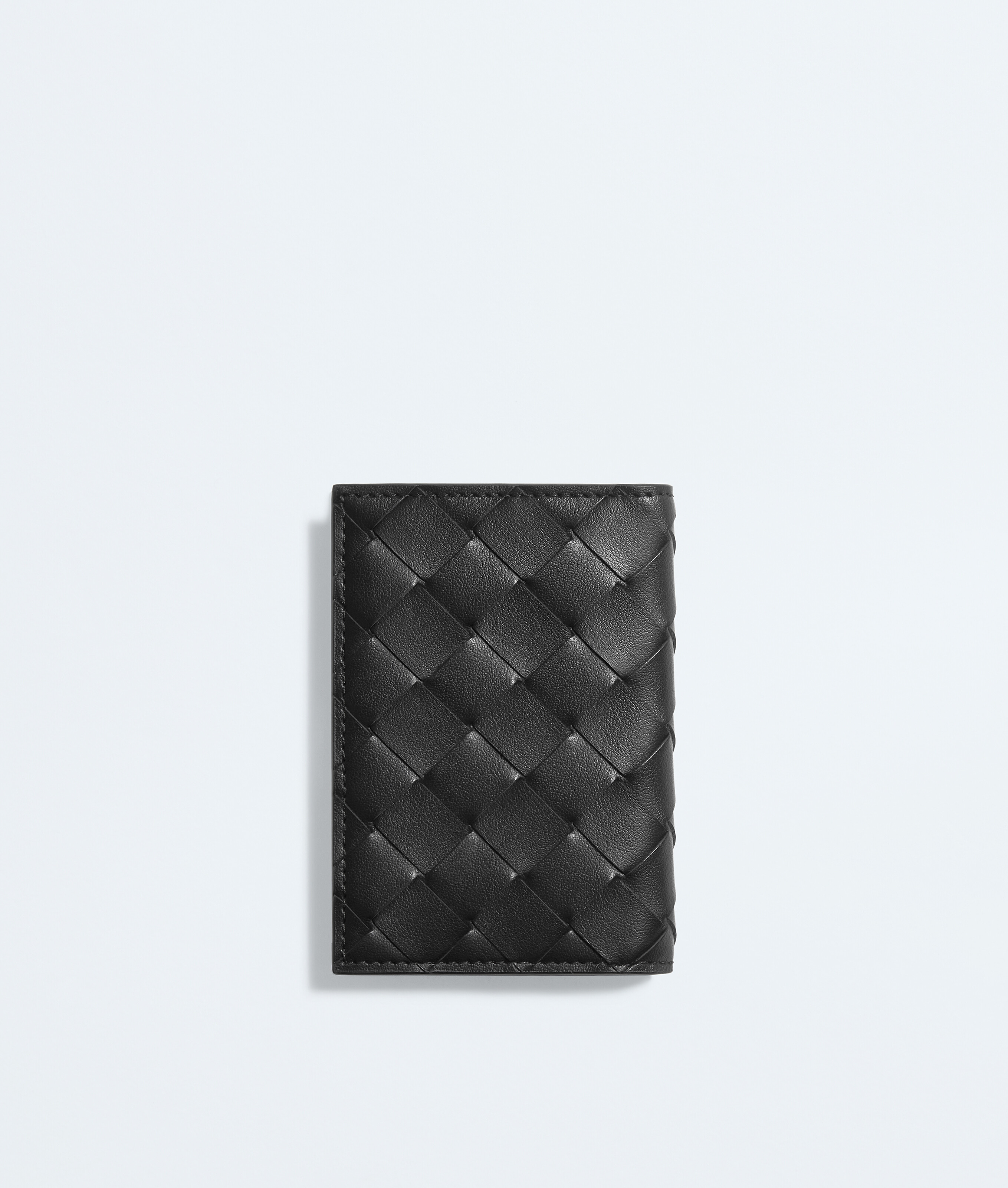 Men's Intrecciato Flap Card Case in Black/shamrock Bottega Veneta Luxembourg EN - Image 3