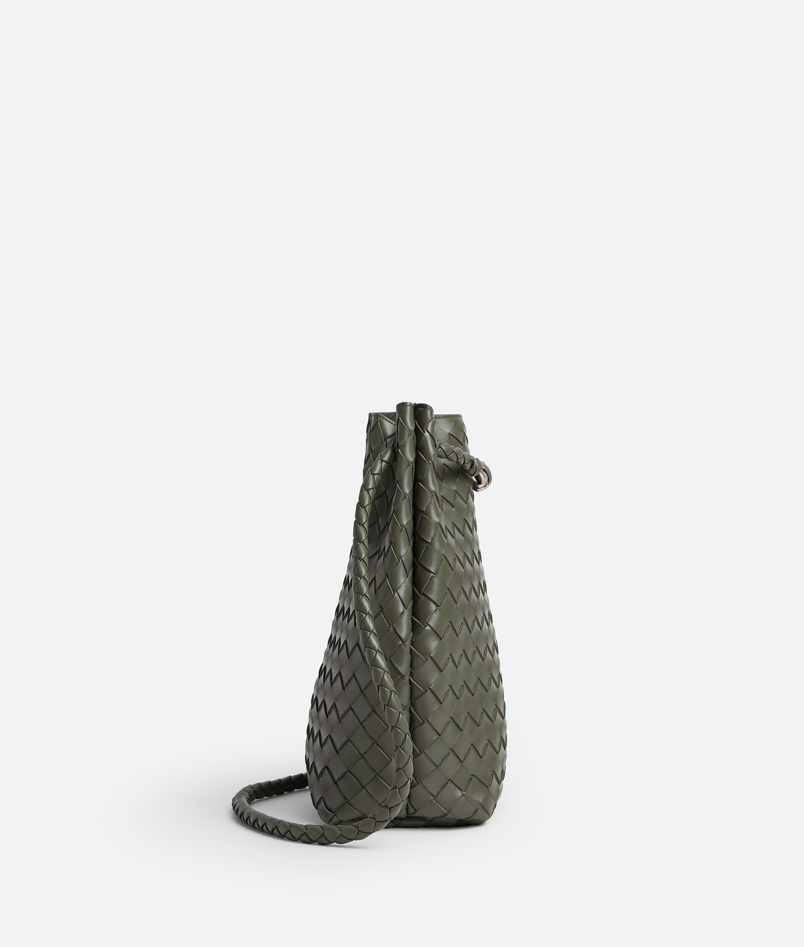 Bottega Veneta Small Andiamo Bucket In Green
