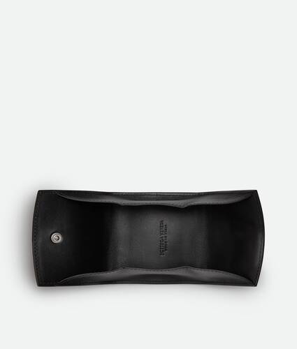 Men's Cassette Folded Coin Purse in Black Bottega Veneta Canada EN - Image 2