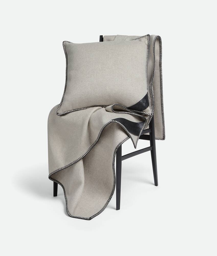 Intrecciato Patch Cushion in Greige/black Bottega Veneta Hong Kong SAR China EN - Image 2