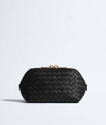 Small Cosmetic Pouch in Black Bottega Veneta United Kingdom EN - Image 1
