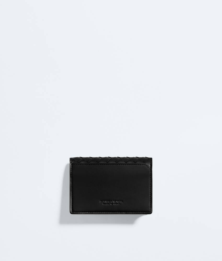 Men's Intrecciato Piccolo Business Card Case in Black/thunder Bottega Veneta Czechia EN - Image 3