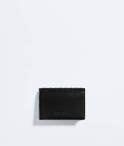 Men's Intrecciato Piccolo Business Card Case in Black/thunder Bottega Veneta Czechia EN - Image 3