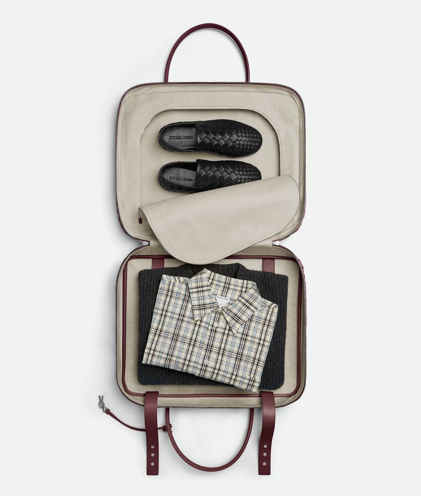Men's Large Getaway Weekender in Madder brown Bottega Veneta United Kingdom EN - Image 3