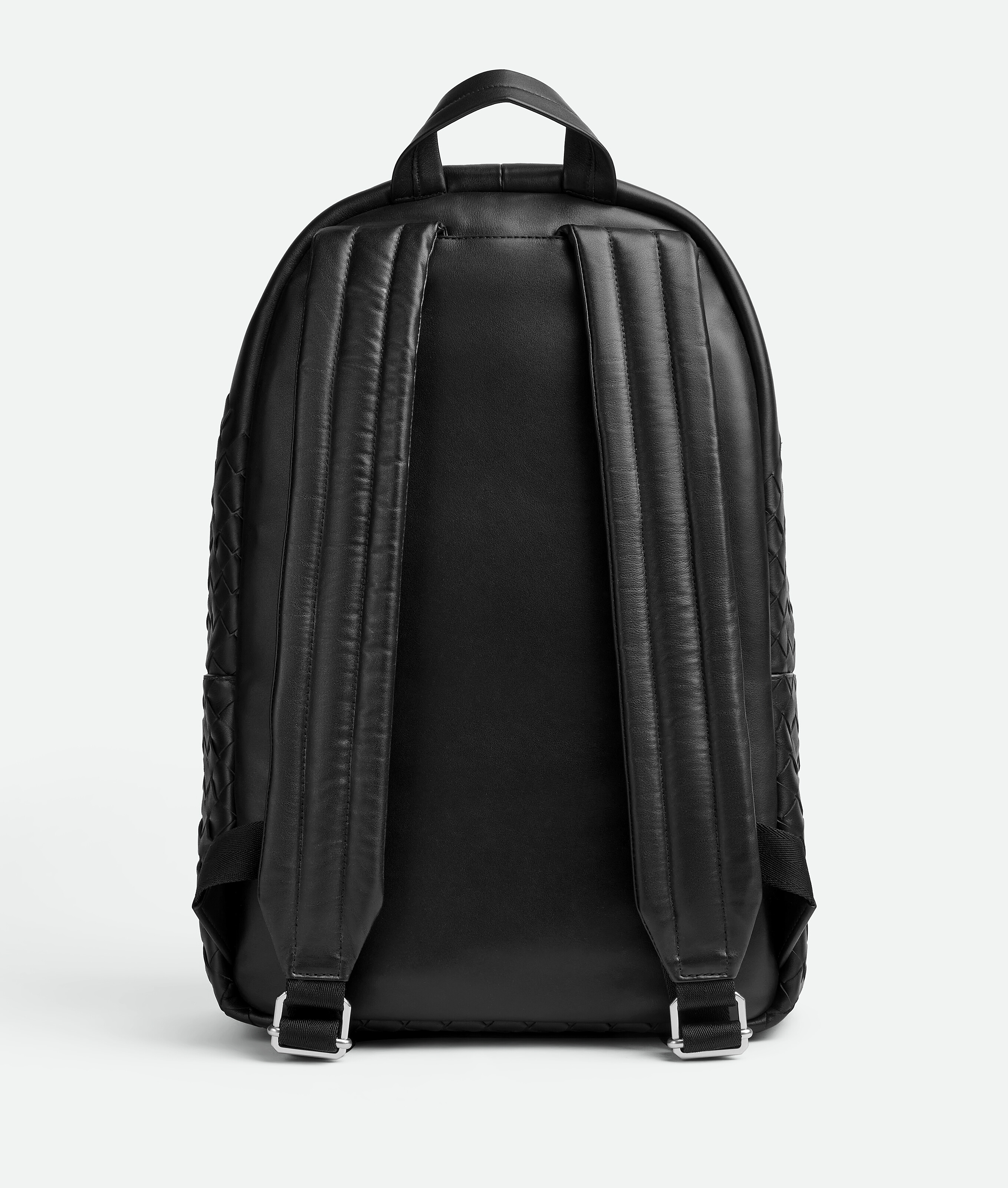 Bottega Veneta Intrecciato Backpack In Black