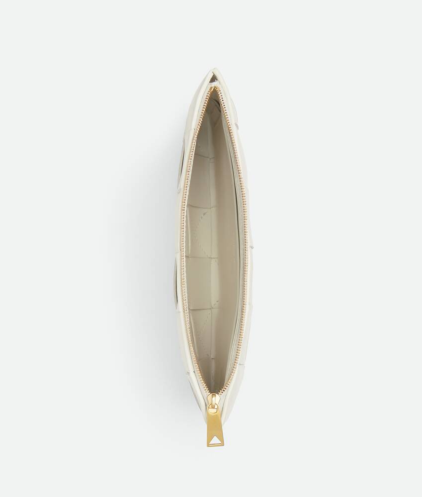 Women's Small Cassette Flat Pouch in White Bottega Veneta Cyprus EN - Image 2