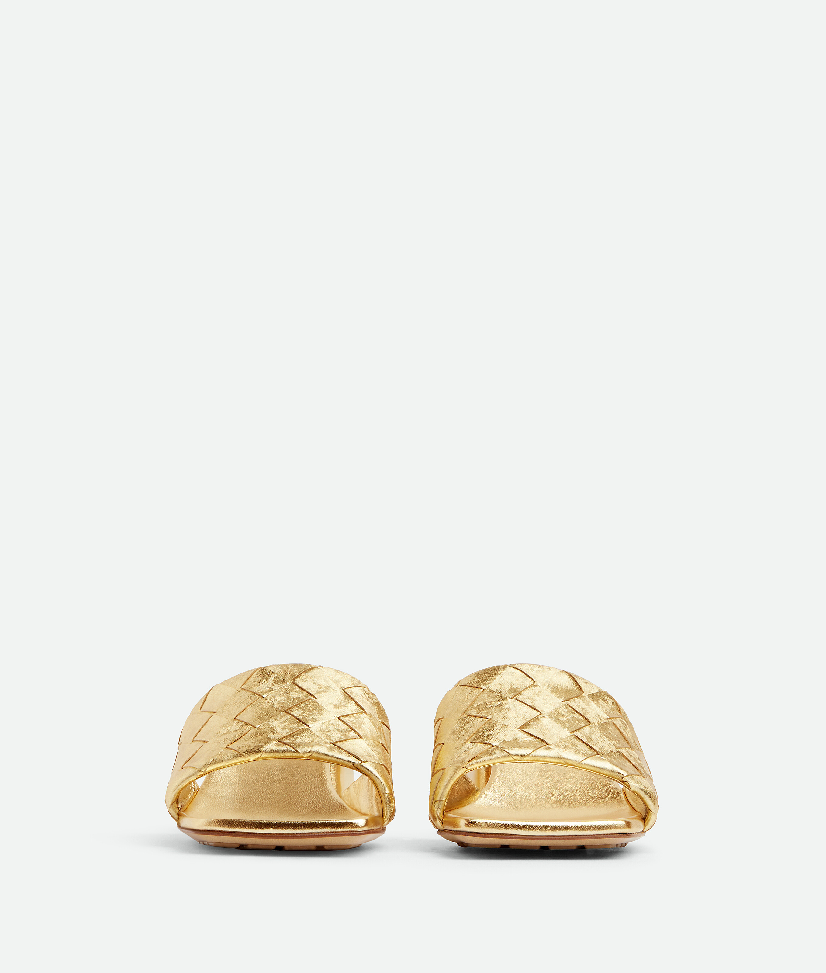 Bottega Veneta Parco Mule In Gold