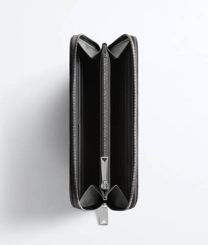 Men's Intrecciato Zip-Around Wallet in Obsidian gray/radar Bottega Veneta Qatar EN - Image 2