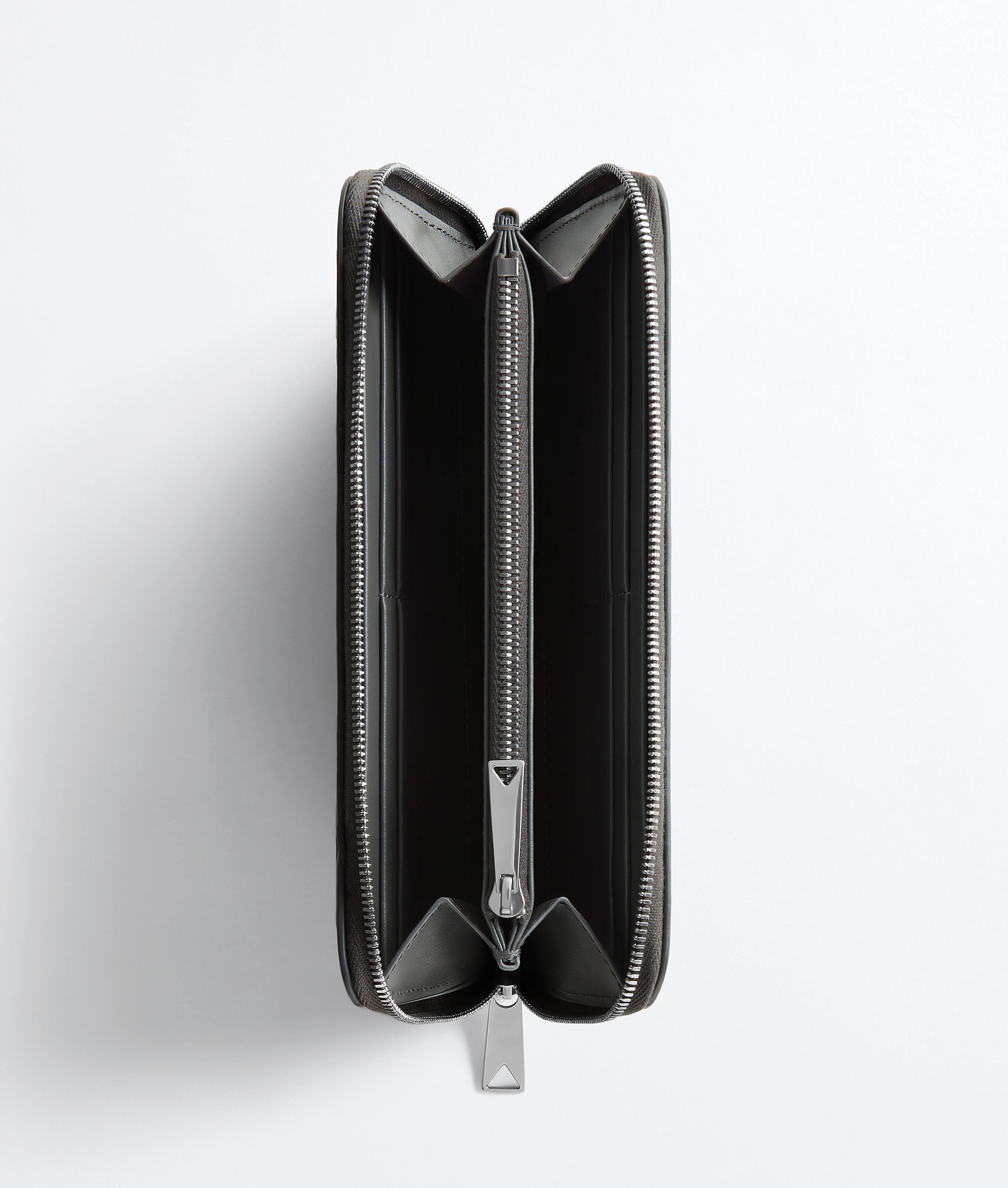 Intrecciato Portemonnaie mit umlaufendem Zip für Herren in Obsidian grey radar Bottega Veneta Deutschland DE - Image 2