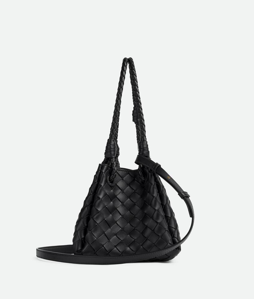 Women's Small Parachute in Black Bottega Veneta Spain EN - Image 4