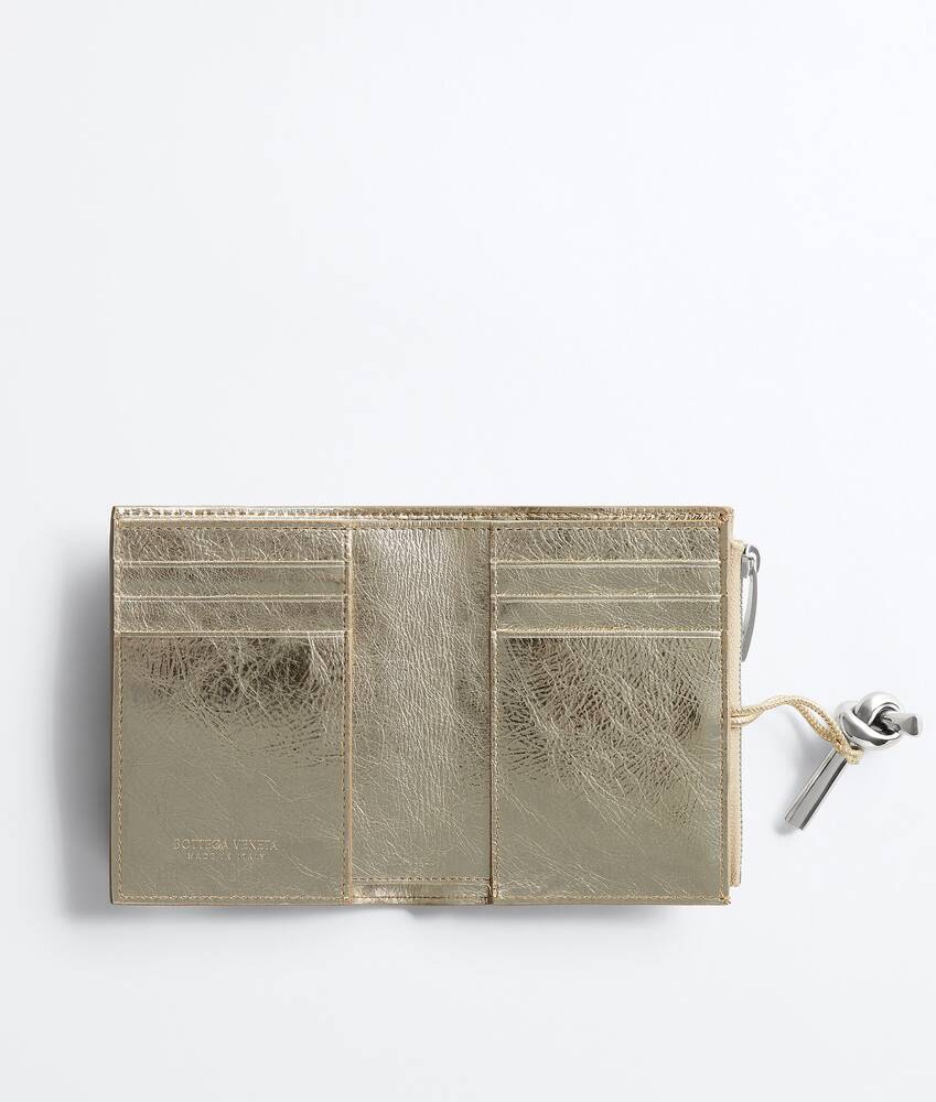 Women's Andiamo Small Bi-Fold Wallet in Supermoon/silver Bottega Veneta Romania EN - Image 2