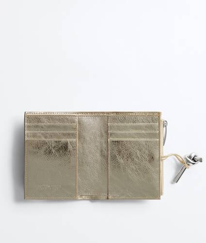 Women's Andiamo Small Bi-Fold Wallet in Supermoon/silver Bottega Veneta Romania EN - Image 2