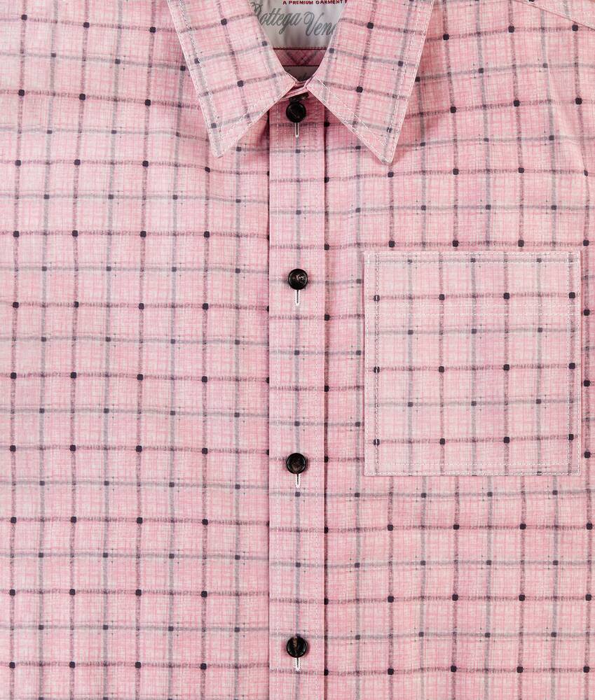 Bedrucktes Hemd aus Leder f&uuml;r Herren in Pale pink/grey Bottega Veneta &Ouml;sterreich DE - Image 5