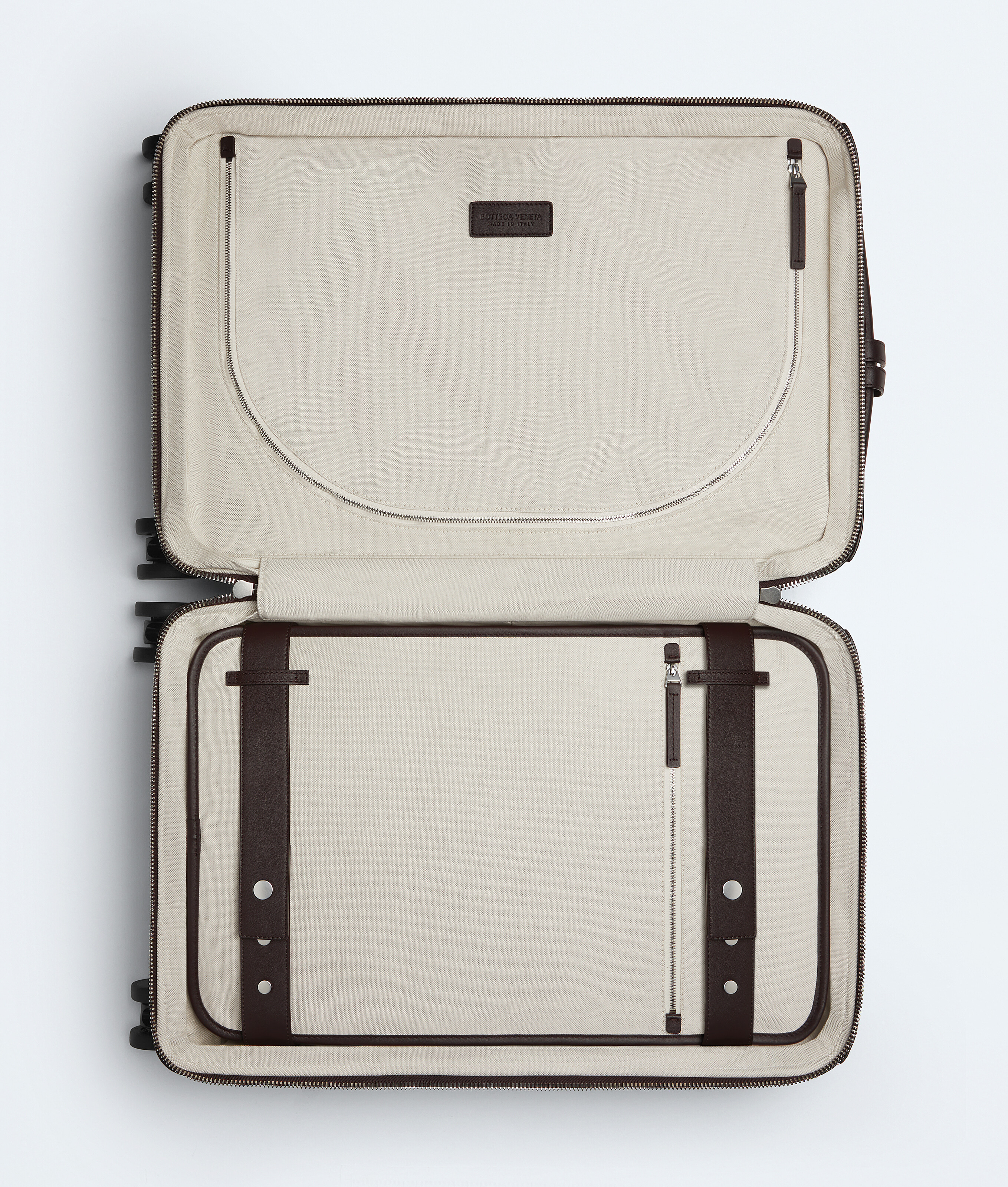Odyssey Intrecciato Cabin Suitcase in Fondant Bottega Veneta Kuwait EN - Image 2