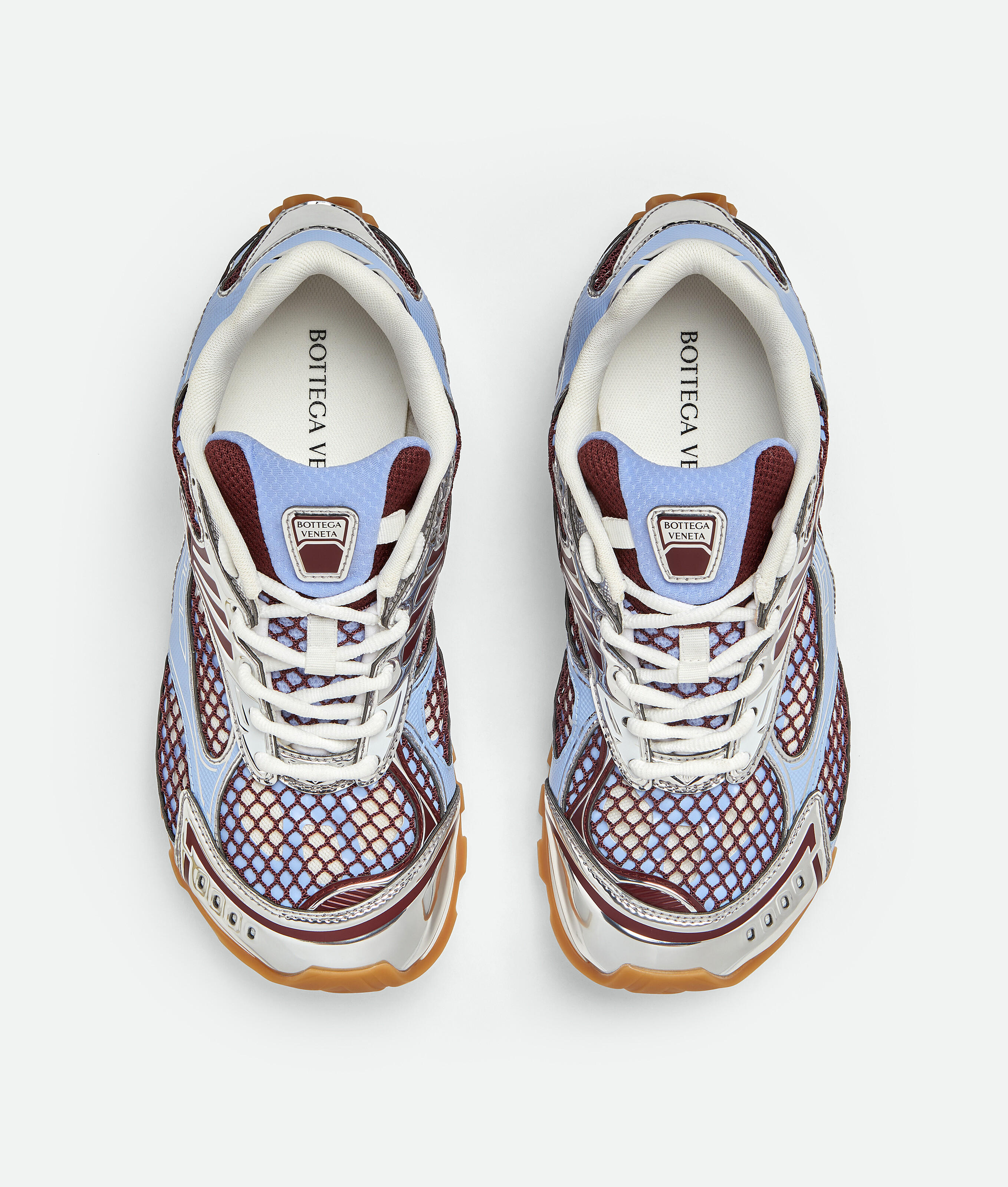 Bottega Veneta Men Technical Fabric And Mesh Orbit Sneakers In Multi
