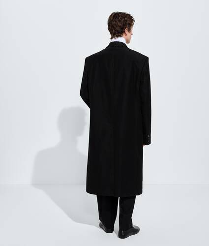 Men's Compact Cotton Moleskin Coat  in Double black Bottega Veneta Latvia EN - Image 3