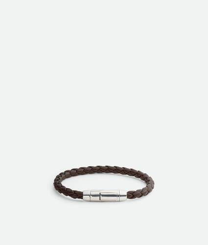 Bracciale Braid in pelle da Uomo in Fondant Bottega Veneta Italia IT - Image 3