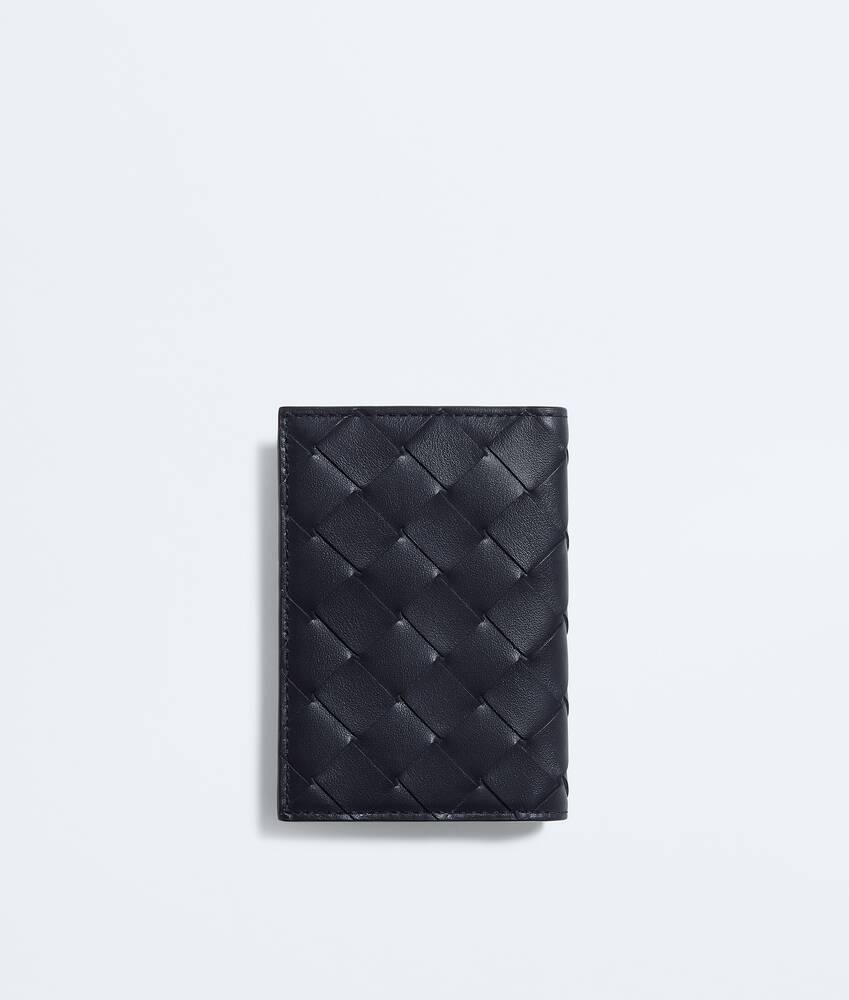 Men's Intrecciato Flap Card Case in Midnight/taxi Bottega Veneta Greece EN - Image 3